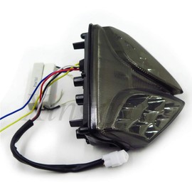Xingmoto Motorcycle Smoke Led Tail Light Brake Light with Integrated Turn Signals Indicators for Suzuki 2008-2013 GSXR 600 750/2008-2013 GSXR 1000