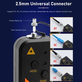VFL Red Light Pen, 20KM Fiber Optic Visual Fault Locator 650NM Portable for Research