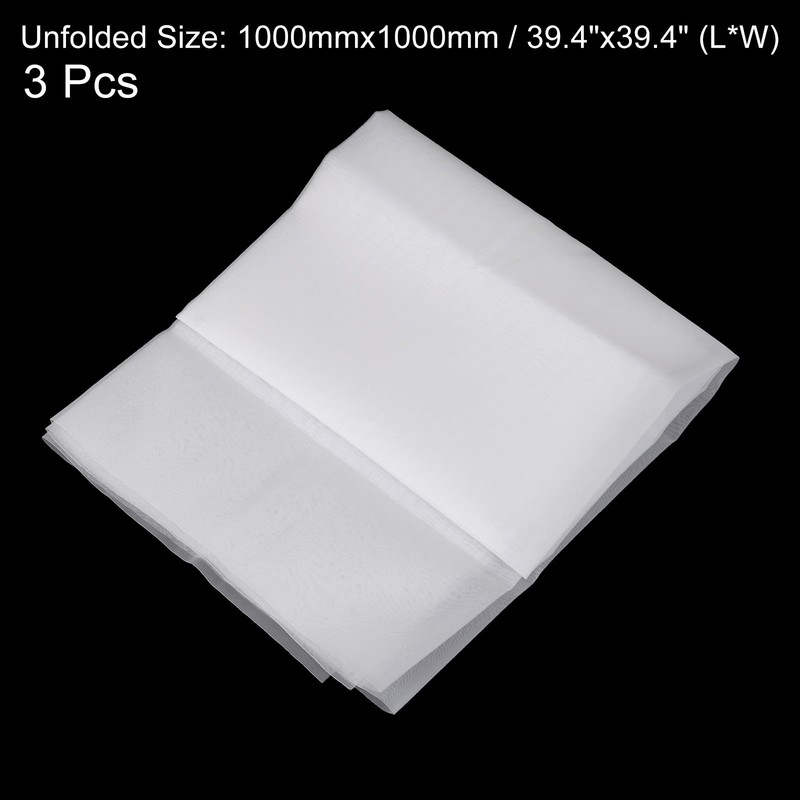 QUARKZMAN Pack of 3 150 Micron Colour Nylon Mesh Filter