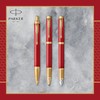 Parker IM Rollerball Pen | Premium Red Lacquer with Gold