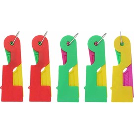 Automatic Needle Threader Tool, Ergonomic Quick Threading Tool for Sewing, Embroidery and Quilting - Precision Engineered Craft Accessories (5-Pack)