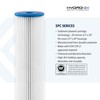 (6 Pack) SPC-45-2020 Pleated Water Filter Whole House Commercial Industrial