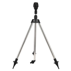 Tripod Sprinklers for Yard Rotating Tripod Sprinkler 360 Degree Large Area Coverage Automatic Rotating Irrigation Watering Sprinklers Telescopic Support Sprinkler Adjustable Garden Water Sprinkler