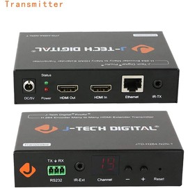 J-Tech Digital H.264 HDMI Video Encoder/Extender/Matrix Over Ethernet, with RS23, IR Routing, Control App, Control4 Driver (Transmitter/Encoder)
