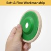 EZONEDEAL Wool Polishing Pads for Angle Grinder - Buffing Wheels,