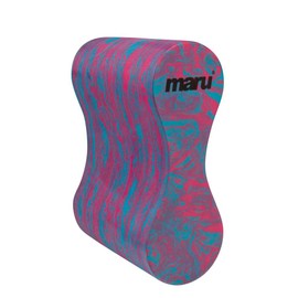 Maru Swimming Pull Buoy Float, Adults and Kids, Swimming Aid Equipment for Stength Training, Pool use, Made of Foam, Leg Float, Provides Comfort and Buoyancy (Pink/Blue, Adult), Pink/Blue Swirl