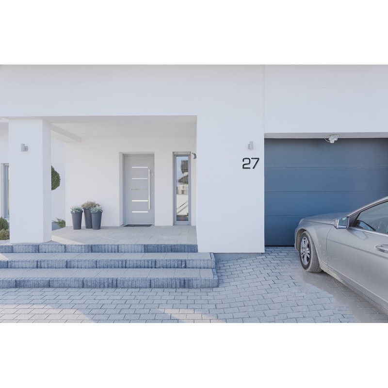 Metzler Modern House Number Made of Solid Steel – Modern