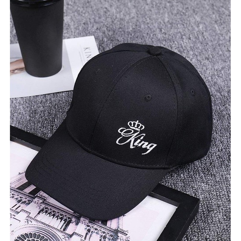 King Queen Baseball Cap Unisex Partner Caps Set Snapback Cap