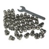 ZDingTech 50pcs M5-0.8 Acorn Cap Nuts,M5-0.8 Cap Nuts,Acorn Hex Cap