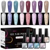 MTSSII Glitter Gel Nail Polish Set, 8 Colors, UV/LED Soak