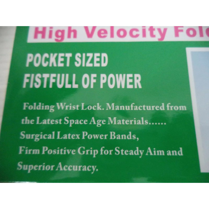 Unbranded High Velocity Folding Hunting Slingshots. Pocket Sized.