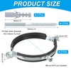 PATIKIL 5.2"-5.6"/133-143mm Split Ring Pipe Hanger, 2 Pcs Heavy Duty