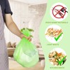 Magesh 105 Count 4 Gallon Small Trash Bags, Green, Transparent,
