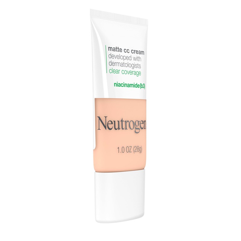Neutrogena Clear Coverage Flawless Matte CC Cream, Full-Coverage Color Correcting