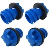 4X Cooler Plug for Y*TI, Blue Leak Proof Drain Replacement