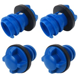 4X Cooler Plug for Y*TI, Blue Leak Proof Drain Replacement Plugs for YEETI TunNdra Roadie Tank Coolers & for R*IC Coolers Update by lingsee