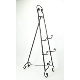 50 Inch Tall Large Wrought Iron Display Picture Easel Metal Decorative Art Holder Frame Stand