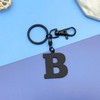 Initial Letter Keychain Monogram Letter Keychain Letter B Alphabet Keyring