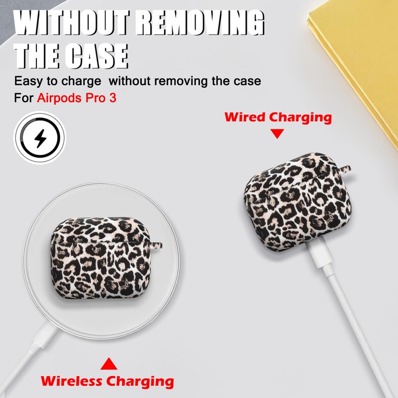 CameCosy Silicone Case Compatible for AirPods Pro 3 Generation 2025