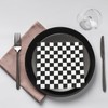100 Pcs Plaid Napkins Checkered Disposable Paper Napkins Black and