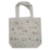 Sanrio Tote Bag, Cotton, Canvas, Gusset, Large Capacity, Back/Front, Pattern,