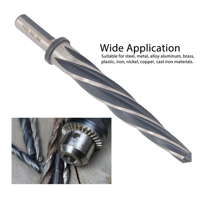 Construction Reamer 6542 and M2 High Speed Steel 3/4 Inch