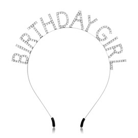 Happy Birthday Headband Girls, Birthday Girl Crown, Birthday Tiara for Girls, Rhinestone Birthday Headband for Girls, Happy Birthday Crown for Girls, Birthday Girl Tiara for Girls Party Decorations