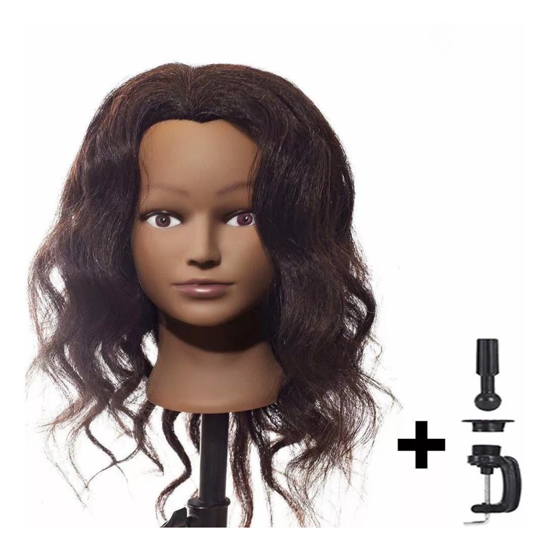 Hair By DK Maniqui Cabeza Cabello Natural #2 60 Cm