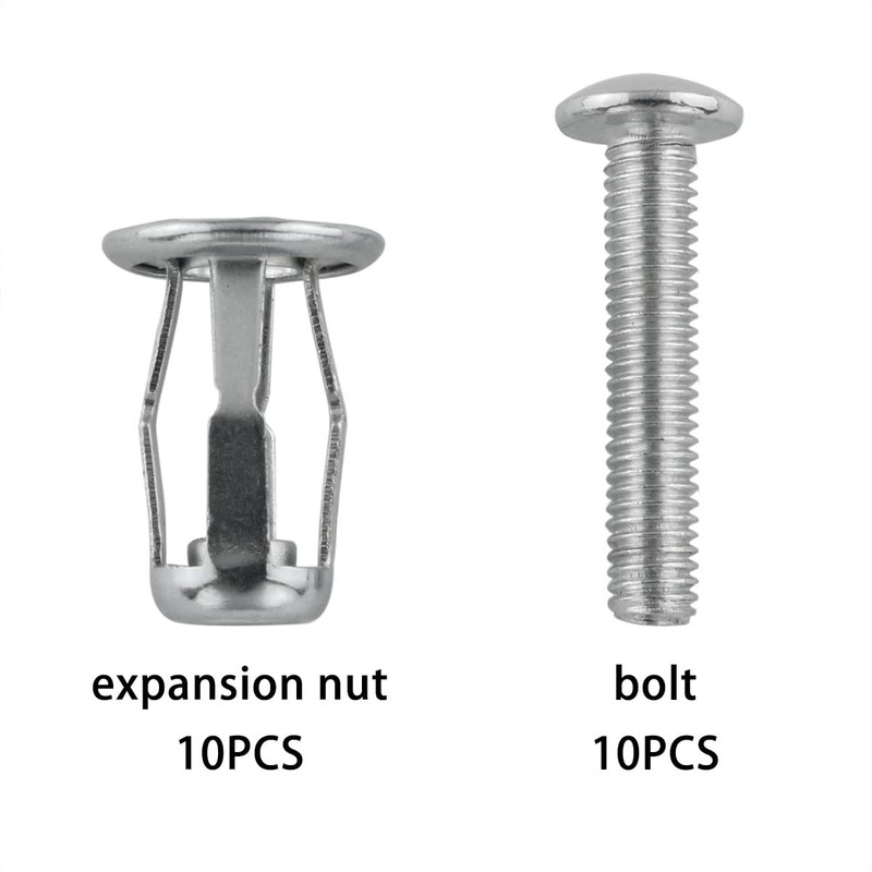 Jack Nuts DGHAOP 10pcs Galvanized Carbon Steel Petal Nuts M5x25