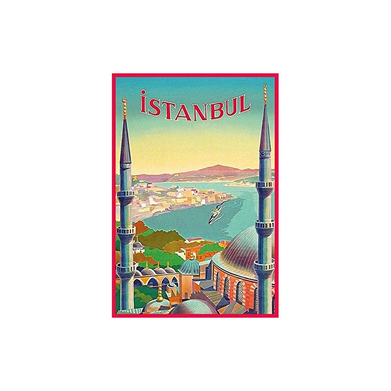 Schatzmix Istanbul Turkey Metal Sign 20 x 30 cm Wall