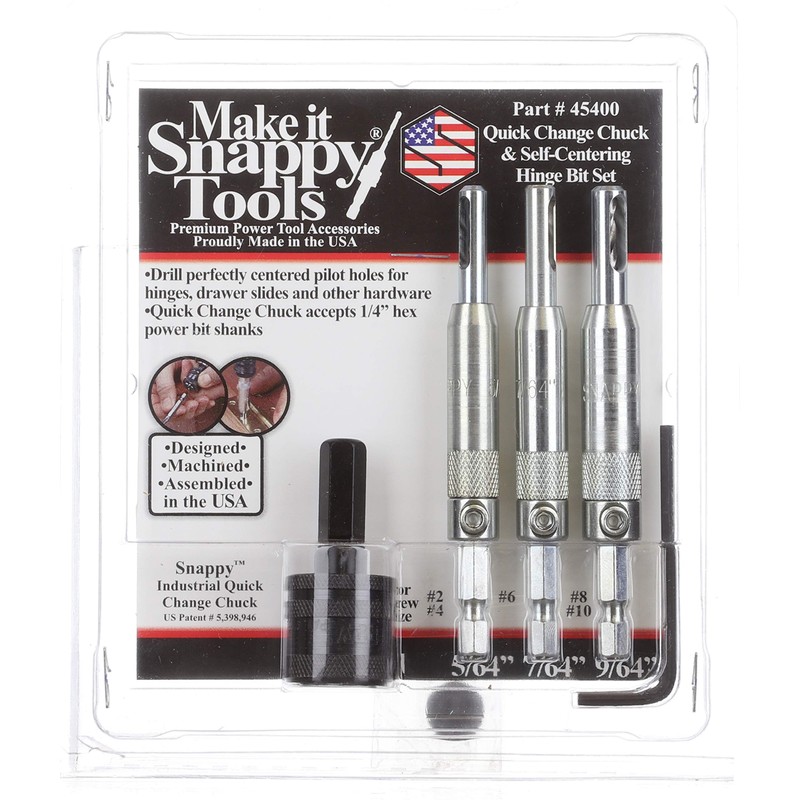 Make it Snappy Tools 45400 - 3-Piece Self Centering Hinge