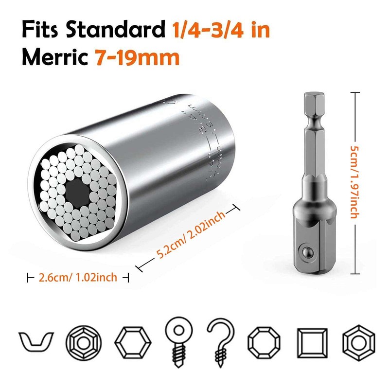 Mens Gifts for Him Boyfriend Husband, Super Universal Socket Tool