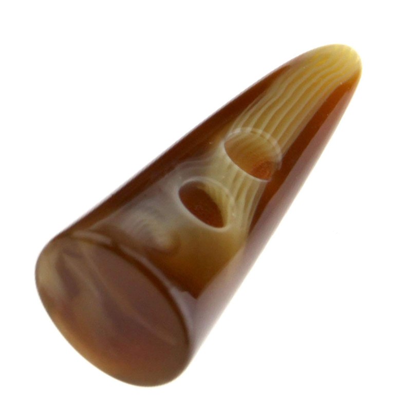 Ototec Cream 10 x 50mm Faux Horn Toggle Buttons for