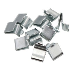 20 Pieces Adjustable Steel Pilaster Shelf Clips Support, Shelving Bracket Clips for Metal and Wood Shelves, Silver
