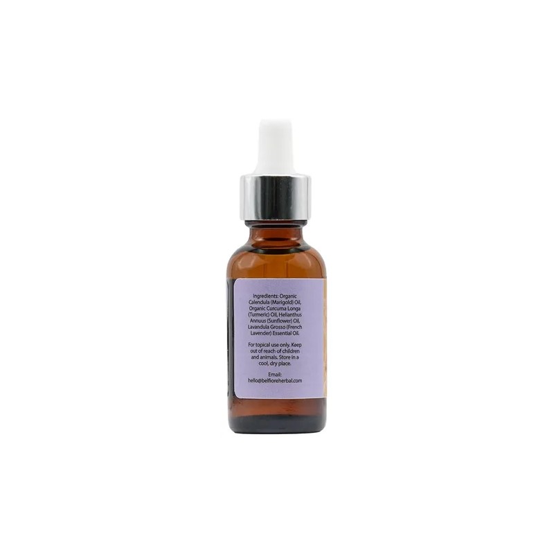 Aceite Orgánico Natural 100 % Puro De Caléndula Y Cúrcuma,