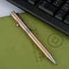 SAMFUNG Stick Ballpoint Pen Solid Brass EDC Pen, Pocket Rollerball