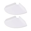 Fockety 2 Pcs Corner Shelf Wall Mount, Acrylic Quarter Round