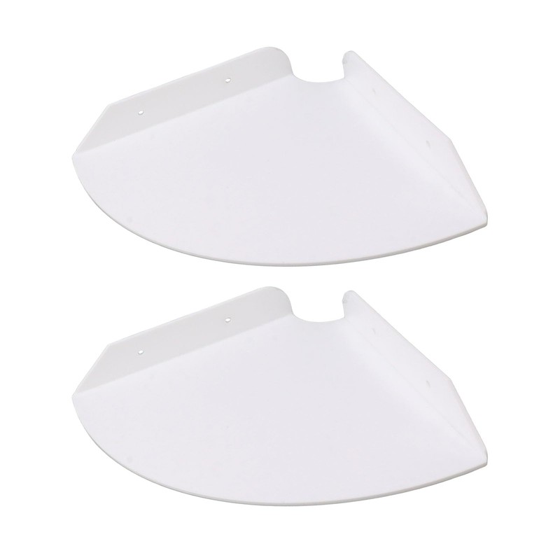 Fockety 2 Pcs Corner Shelf Wall Mount, Acrylic Quarter Round