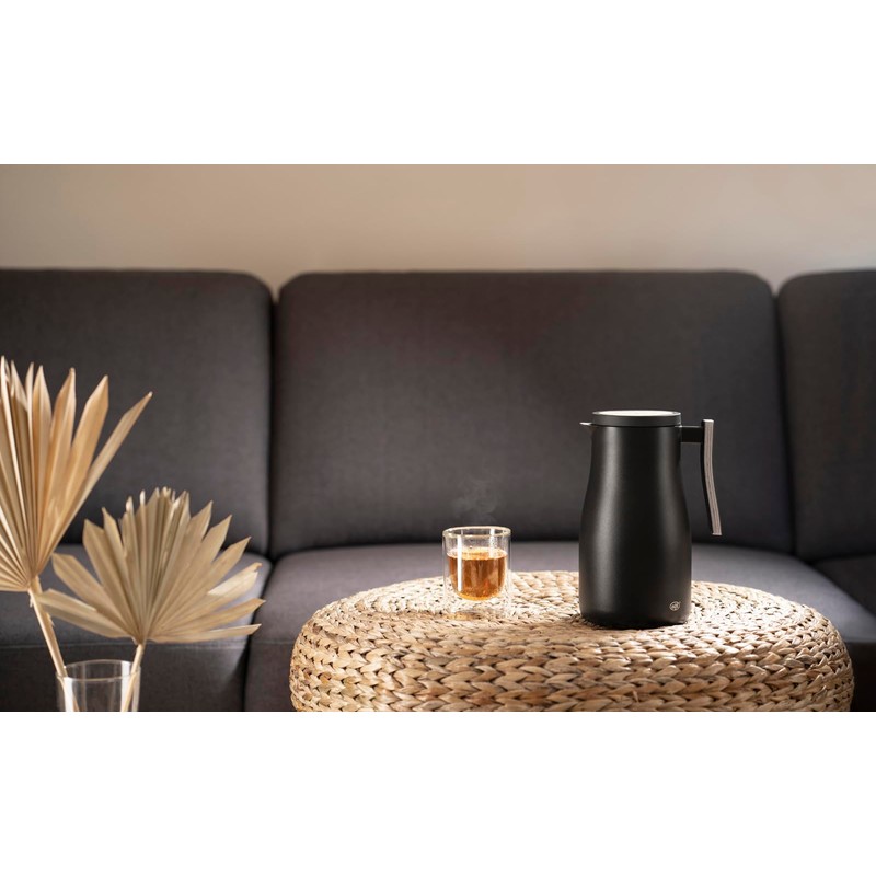 alfi Studio Allure 1.0 L Black Matt with Wooden Elements