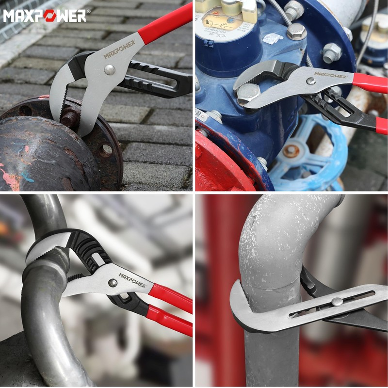 MAXPOWER 20 inch Groove Joint Pliers, 5.5 inch Max Opening,