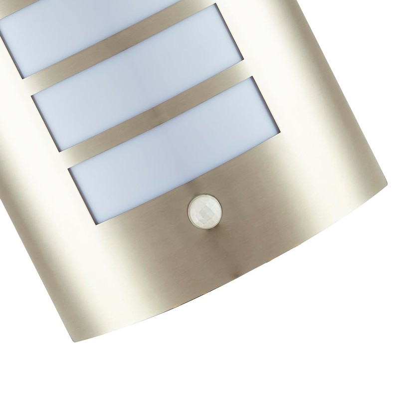Modern Outdoor IP44 Stainless Steel Flush Wall Lamp Fitting with