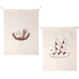 2 Pcs Bread Bags for Homemade Bread, Bread Bag, Bread Bags Bread Bags for Homemade Artisan Bread - Reusable Storage with Drawstring