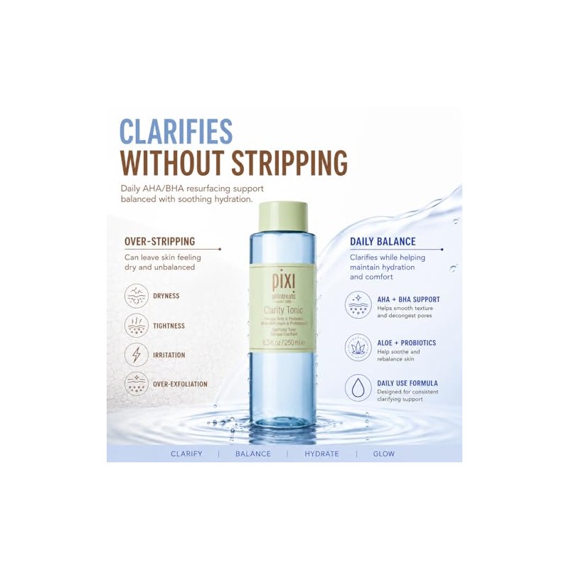 Pixi Beauty Clarity Tonic | Salicylic Acid BHA & Glycolic