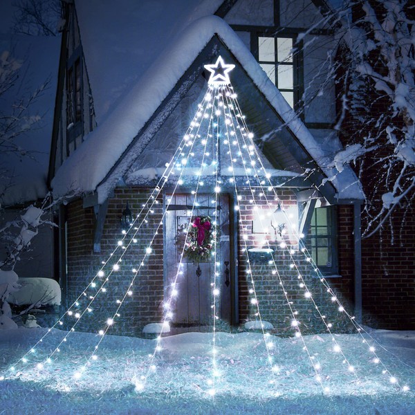 Toodour Christmas Lights, 317 LED 10ft X 9 Outdoor Christmas