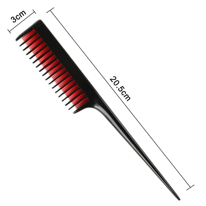 3 Pcs Hairdressing Back Combing Triple Teasing Comb Hairdressing Back