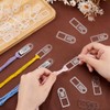 PH PandaHall Embroidery Floss Organizer 50pcs Embroidery Thread Bobbins Clear
