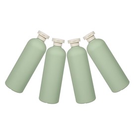 SHOWERORO Leakproof Hdpe Pp Squeeze Bottles for Travel Flip Cap Shampoo Conditioner Bottles 4 Pack Toiletries