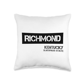 Richmond Kentucky College Design Throw Pillow