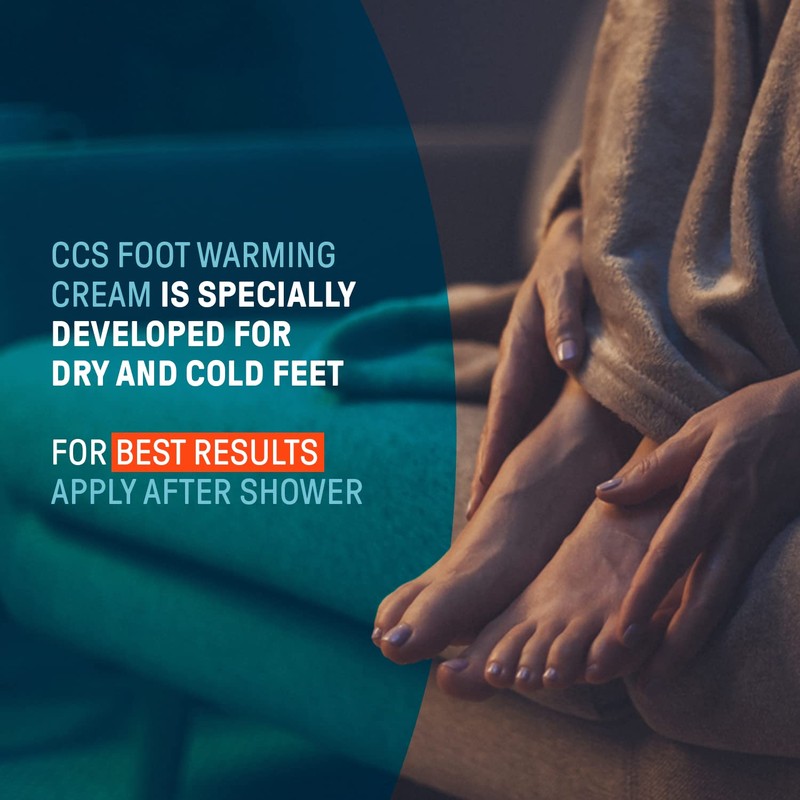 CCS Warming Foot Cream 150ml - Moisturise and Soften Dry