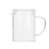 Glass Liquid Measuring Cup with Handle Lid, 350ml V-Shaped Spout